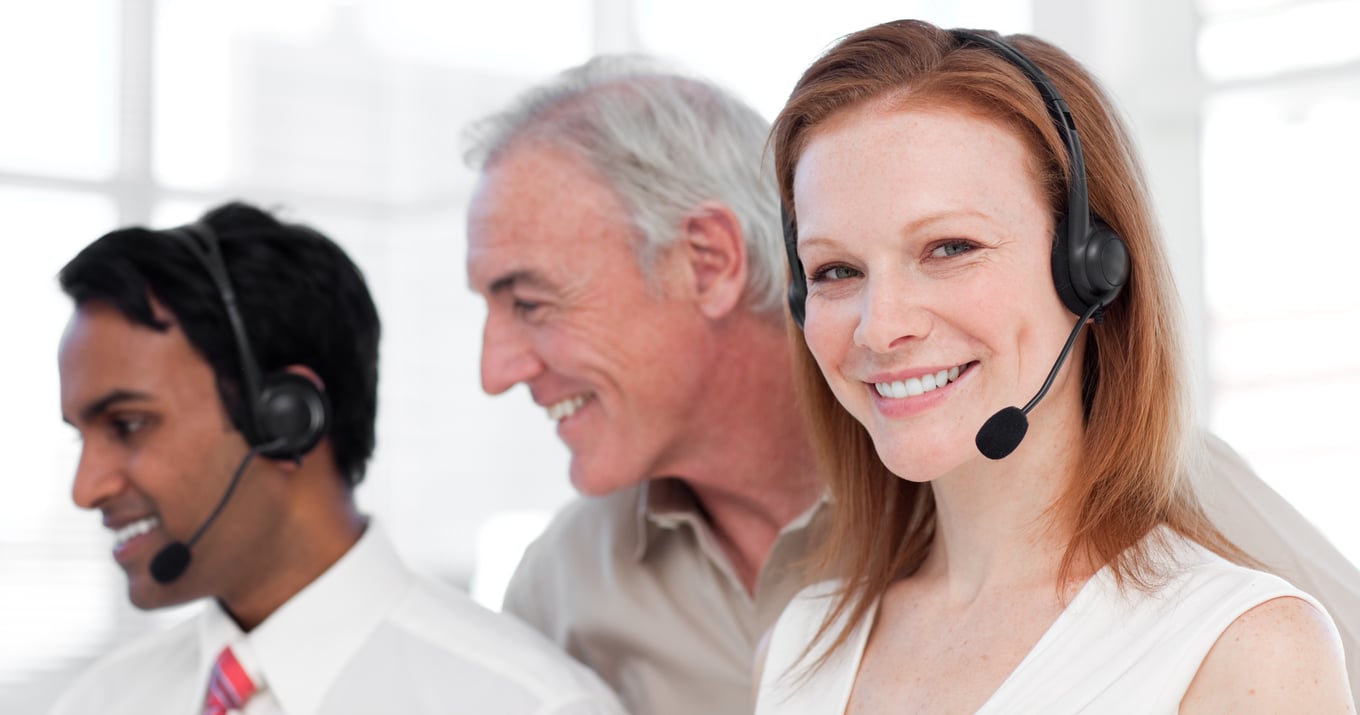 Collections agents in call center